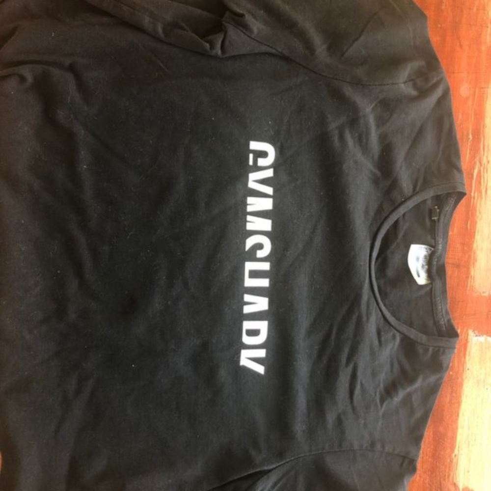 GYMSHARK BLACK T-shirts